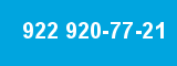 922 920-77-21